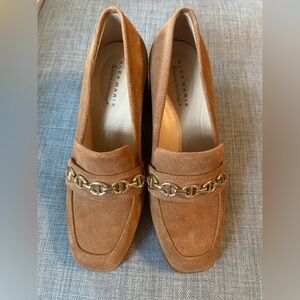 Alex Marie Beige Tan Leather Heeled Shoe Size 8M